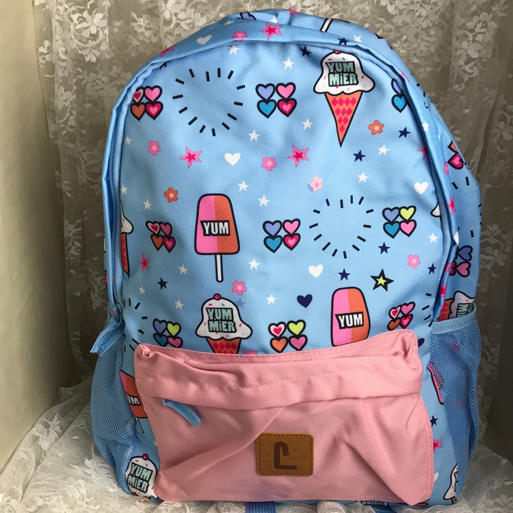 Paxton Yum Ice Cream Backpack 16” x 12” x 5” NWT